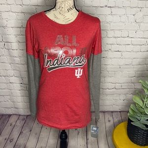 PE proedge All About Indiana Hoosiers red layer T